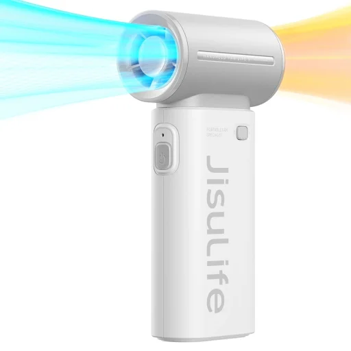 Jisulife Handheld Ventilátor Life9 5000mAh Hordozható USB Ventilátor - Szürke - 3