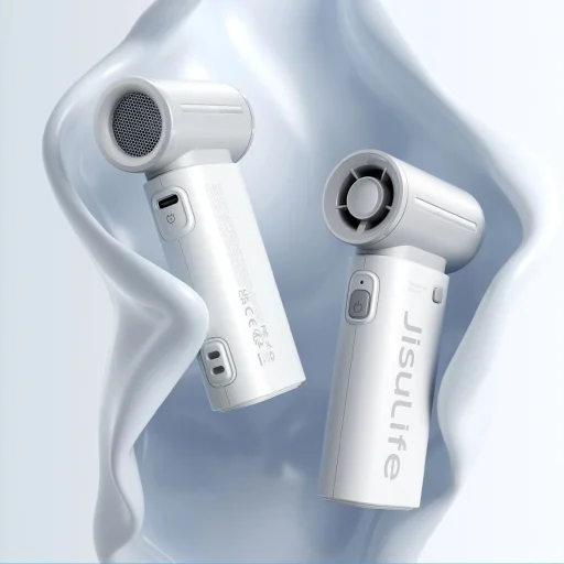 Jisulife Handheld Ventilátor Life9 5000mAh Hordozható USB Ventilátor - Szürke - 6