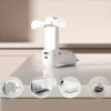 Jisulife Kézi Ventilátor Life8 Hordozható USB Ventilátor Power Bankkal és Zseblámpával - Fehér thumbnail