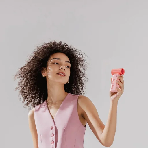 Jisulife Kézi Ventilátor Life9 5000mAh Hordozható USB Ventilátor - Rózsaszín - 4