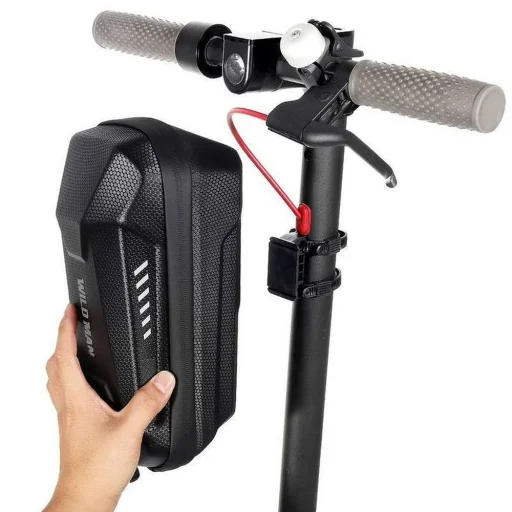 WILDMAN utazótáska kerékpárvázra cipzárral 1,2L (4 "- 7") ES10 fekete - 3