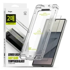  Galaxy Z Fold 7 Átlátszó Ringke Edzett üveg Cover Display Easy Slide 2-csomag üvegfólia