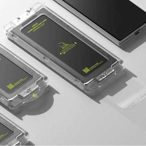  Galaxy Z Fold 7 Átlátszó Ringke Edzett üveg Cover Display Easy Slide 2-csomag üvegfólia - 6