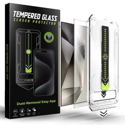 Samsung Galaxy S24 Ultra - Techsuit TitanGlass CrystalHD - Átlátszó. üvegfólia - 1