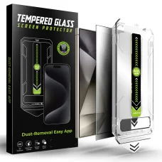 Samsung Galaxy S24 Ultra - Techsuit TitanGlass CrystalHD - Adatvédelmi képernyővédő. üvegfólia