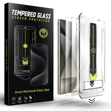 Techsuit - TitanGlass CrystalHD (2 csomag) - Samsung Galaxy S24 Ultra - Átlátszó üvegfólia