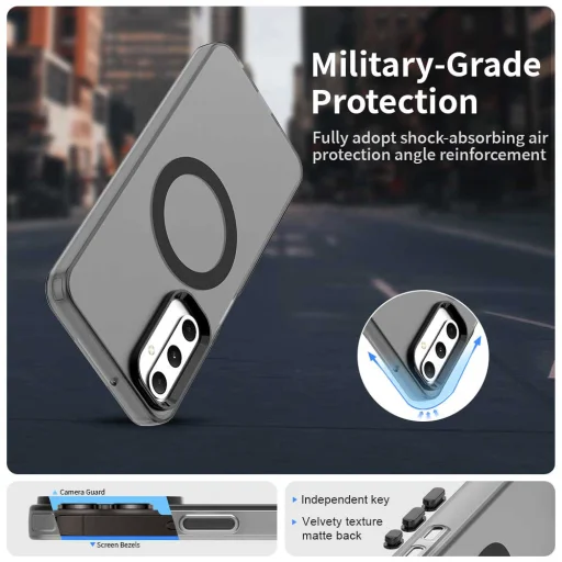 Samsung Galaxy A05s - Techsuit CandyCase MagSafe - Fekete. tok - 3