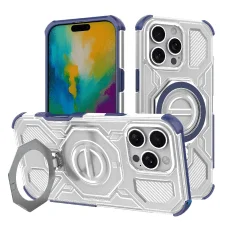 iPhone 16 Pro Max - Techsuit - Carbon Shield PRO - Kék Átlátszó tok