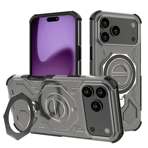  iPhone 17 Pro Max Füstfekete Techsuit Carbon Shield PRO tok - 1