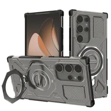 Samsung Galaxy S24 Ultra - Techsuit - Carbon Shield PRO - Füstfekete tok