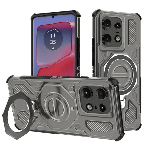 Motorola Edge 50 Pro - Techsuit - Carbon Shield PRO - Smoke Black. tok - 1