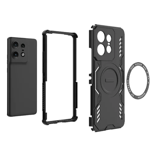 Motorola Edge 50 Pro - Techsuit ArmorMag tok - Fekete - 3