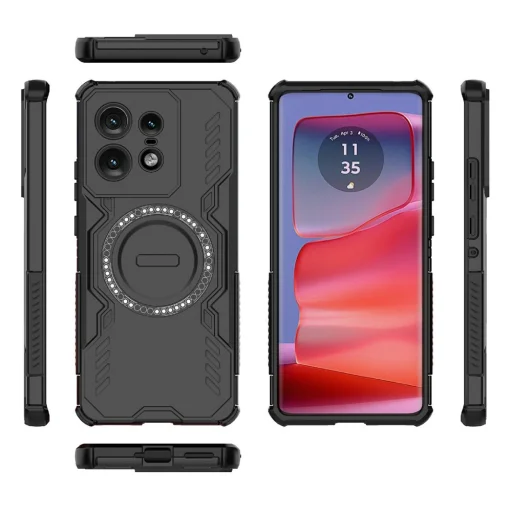 Motorola Edge 50 Pro - Techsuit ArmorMag tok - Fekete - 4