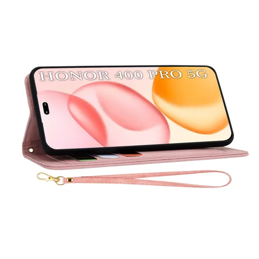  Honor 400 Pro Rózsaszínű Sweetheart Techsuit FlipCraft készülék tok - 4
