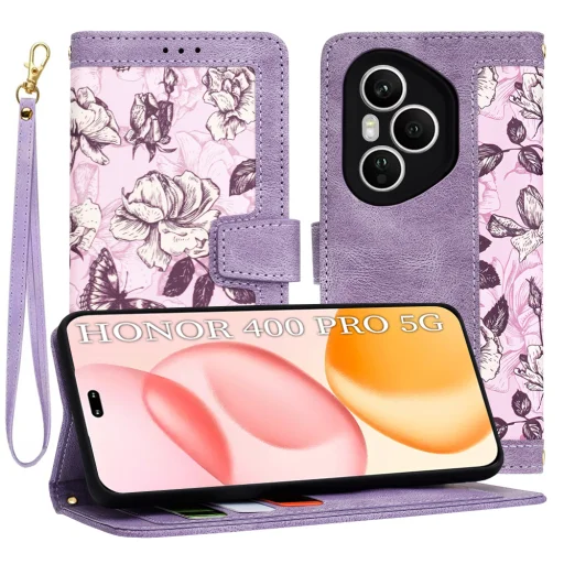  Honor 400 Pro Titokzatos Lila Techsuit FlipCraft Védőtok - 1