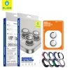  Blueo - Eredeti Fém Keretes Lencsevédő (2 darab) - iPhone 16 / iPhone 16 Plus - Színes üvegfólia - 5