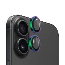 Blueo - Eredeti Fém Keret Lencsevédő (2 darab) - iPhone 15 / iPhone 15 Plus - Színes üvegfólia