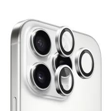  Blueo - 99 tükröződésmentes lencse üveg - iPhone 16 Pro / iPhone 16 Pro Max - ezüst titán üvegfólia