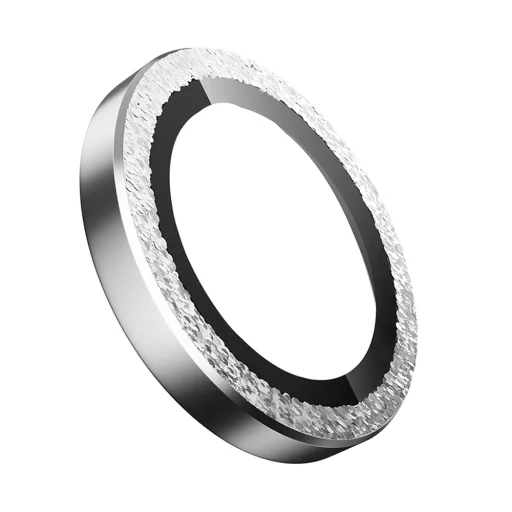 iPhone 17 Ezüst Gyémánt Blueo - Original Metal Frame Lens Glass üvegfólia - 2