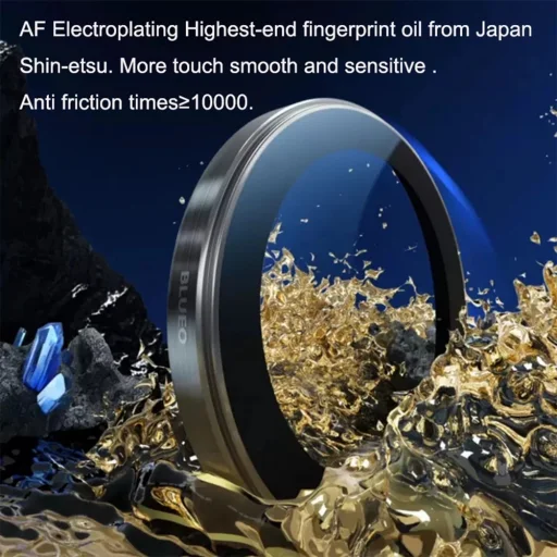  Blueo - Eredeti Zafír Kristály Lencse Üveg (3 darabos) - iPhone 16 Pro / iPhone 16 Pro Max - Színes üvegfólia - 8