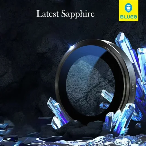  Blueo - Eredeti Zafír Kristály Lencse Üveg (3 darabos) - iPhone 16 Pro / iPhone 16 Pro Max - Színes üvegfólia - 4