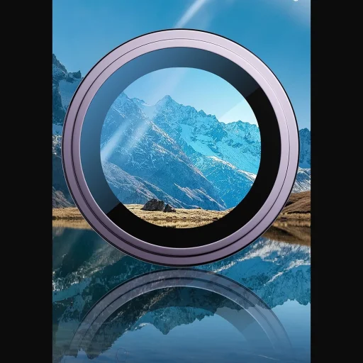  Blueo - Eredeti Zafír Kristály Lencse Üveg (3 darabos) - iPhone 16 Pro / iPhone 16 Pro Max - Színes üvegfólia - 12