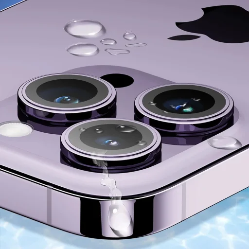  Blueo - Eredeti Zafír Kristály Lencse Üveg (3 darabos) - iPhone 16 Pro / iPhone 16 Pro Max - Színes üvegfólia - 6