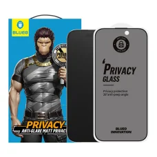  Blueo - Kém ellen védő üveg - iPhone 16 Pro Max - Matt fekete üvegfólia