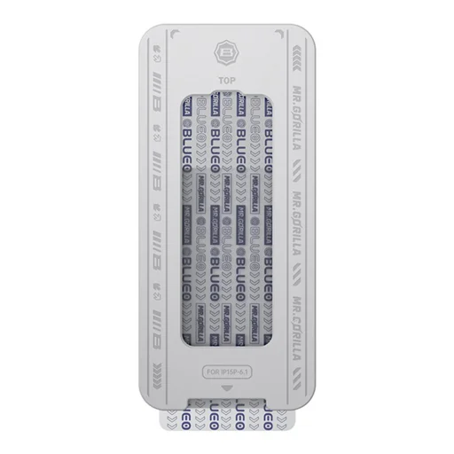  Blueo - Porálló HD Üveg Applikátorral Pro - iPhone 16 Pro Max - Fekete üvegfólia - 3