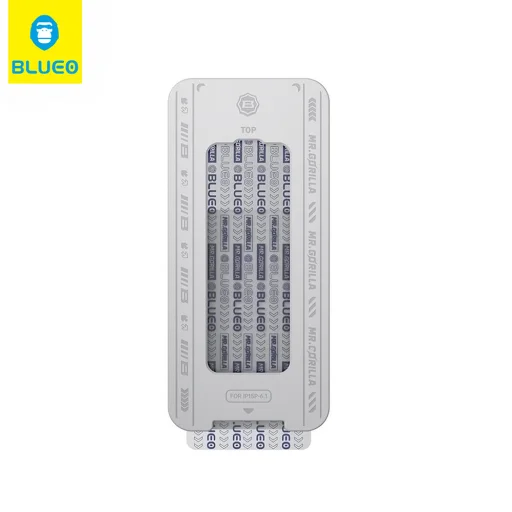 Blueo - Kémkedés elleni üveg applikátorral Pro - iPhone 15 Pro Max - Fekete üvegfólia - 3