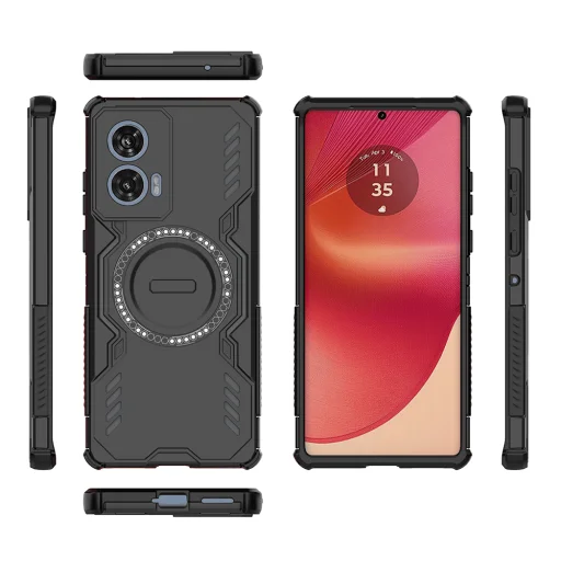 Motorola Edge 50 Fusion - Techsuit - ArmorMag tok - Fekete - 4