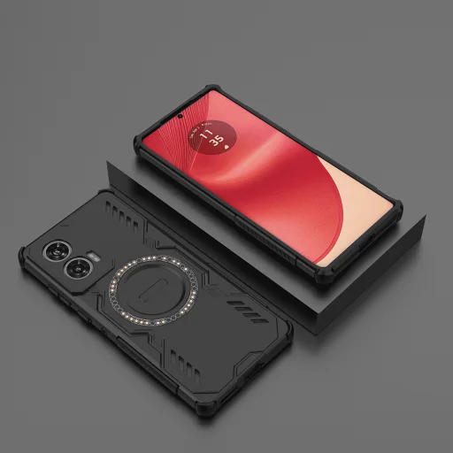 Motorola Edge 50 Fusion - Techsuit - ArmorMag tok - Fekete - 6