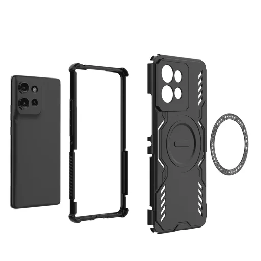 Motorola Edge 50 Techsuit ArmorMag fekete tok - 5