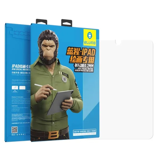 Blueo - Speciális Írásvédő Képernyőfólia - iPad Pro 11 (2024) - Átlátszó üvegfólia - 1