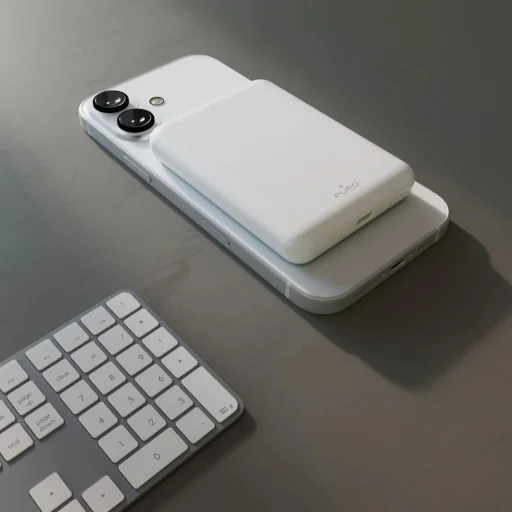 Powerbank Puro Power Mag 5000mAh 20W Power Delivery USB-C - fehér, - 5