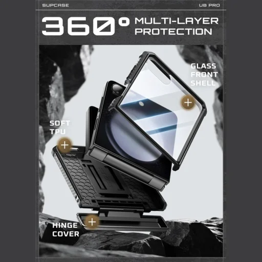  Galaxy Z Flip 7 Fekete Supcase Unicorn Beetle Pro tok - 4