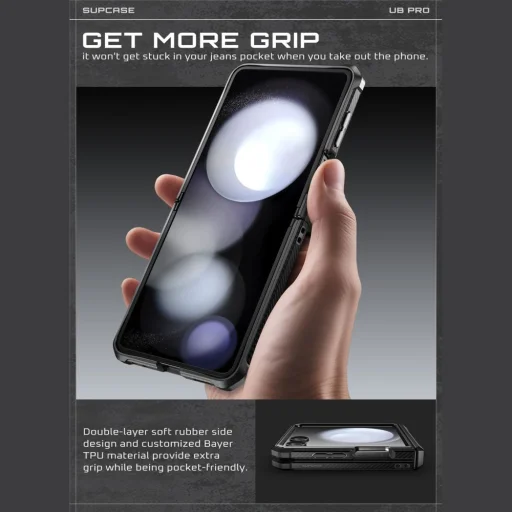  Galaxy Z Flip 7 Fekete Supcase Unicorn Beetle Pro tok - 5