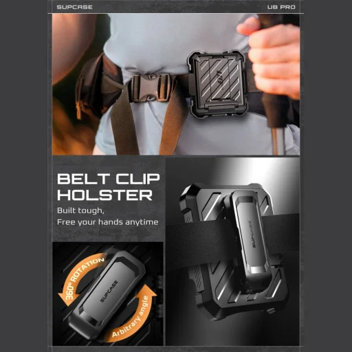  Galaxy Z Flip 7 Fekete Supcase Unicorn Beetle Pro tok - 6