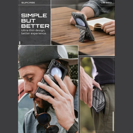  Galaxy Z Flip 7 Fekete Supcase Unicorn Beetle Pro tok - 8