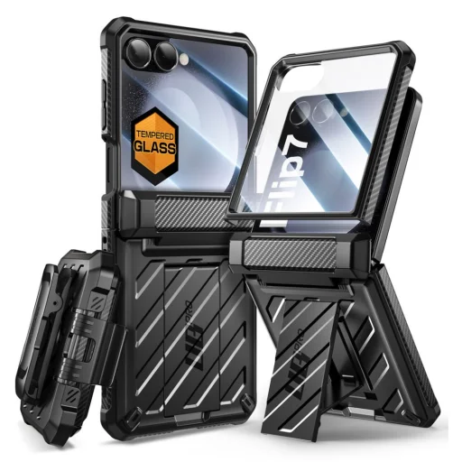  Galaxy Z Flip 7 Fekete Supcase Unicorn Beetle Pro tok - 1