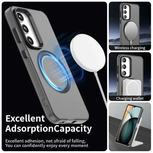 Techsuit - Samsung Galaxy S23 MagSafe CandyCase - Fekete. tok - 5