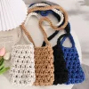 Kötött táska telefonhoz - design 1, kék thumbnail