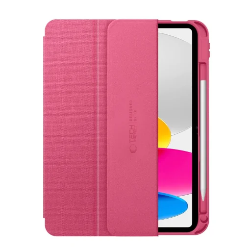 Tech-protect SC Pen Canvas fliptok iPad 10.9” 2022 Magenta Bloom - 3