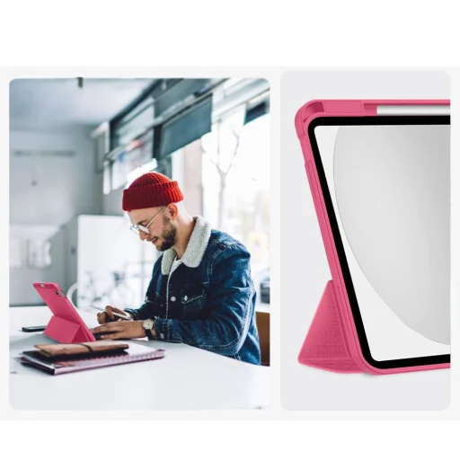 Tech-protect SC Pen Canvas fliptok iPad 10.9” 2022 Magenta Bloom - 9