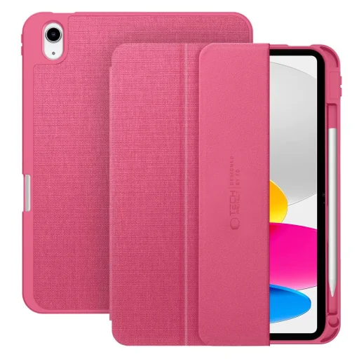 Tech-protect SC Pen Canvas fliptok iPad 10.9” 2022 Magenta Bloom - 1
