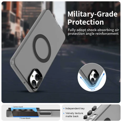 Samsung Galaxy A05 - CandyCase MagSafe - Techsuit - Fekete. tok - 5