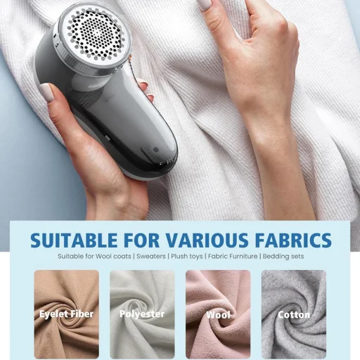 Ruházati szöszeltávolító Techsuit - Flufix (ACS1) - 9000 fordulat/perc, ABS, rozsdamentes acél - Szürke. - 5