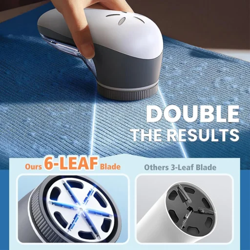 Ruházati szöszeltávolító Techsuit - Flufix (ACS1) - 9000 fordulat/perc, ABS, rozsdamentes acél - Szürke. - 6