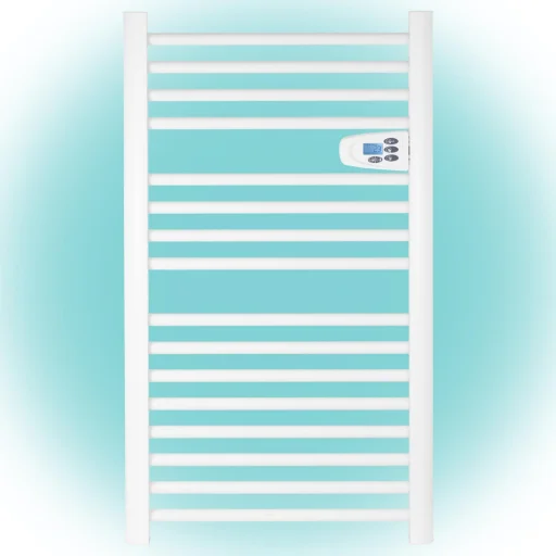 Home FKTW 501 fali elektromos törölközőszárító, 500W, LCD, fehér - 1