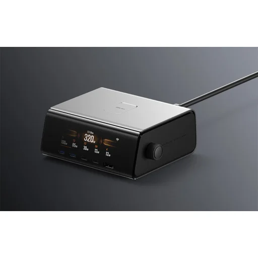 EcoFlow RAPID Pro Asztali Töltő (320W, 4xUSB-C, 1xUSB-A, GaN) - 10